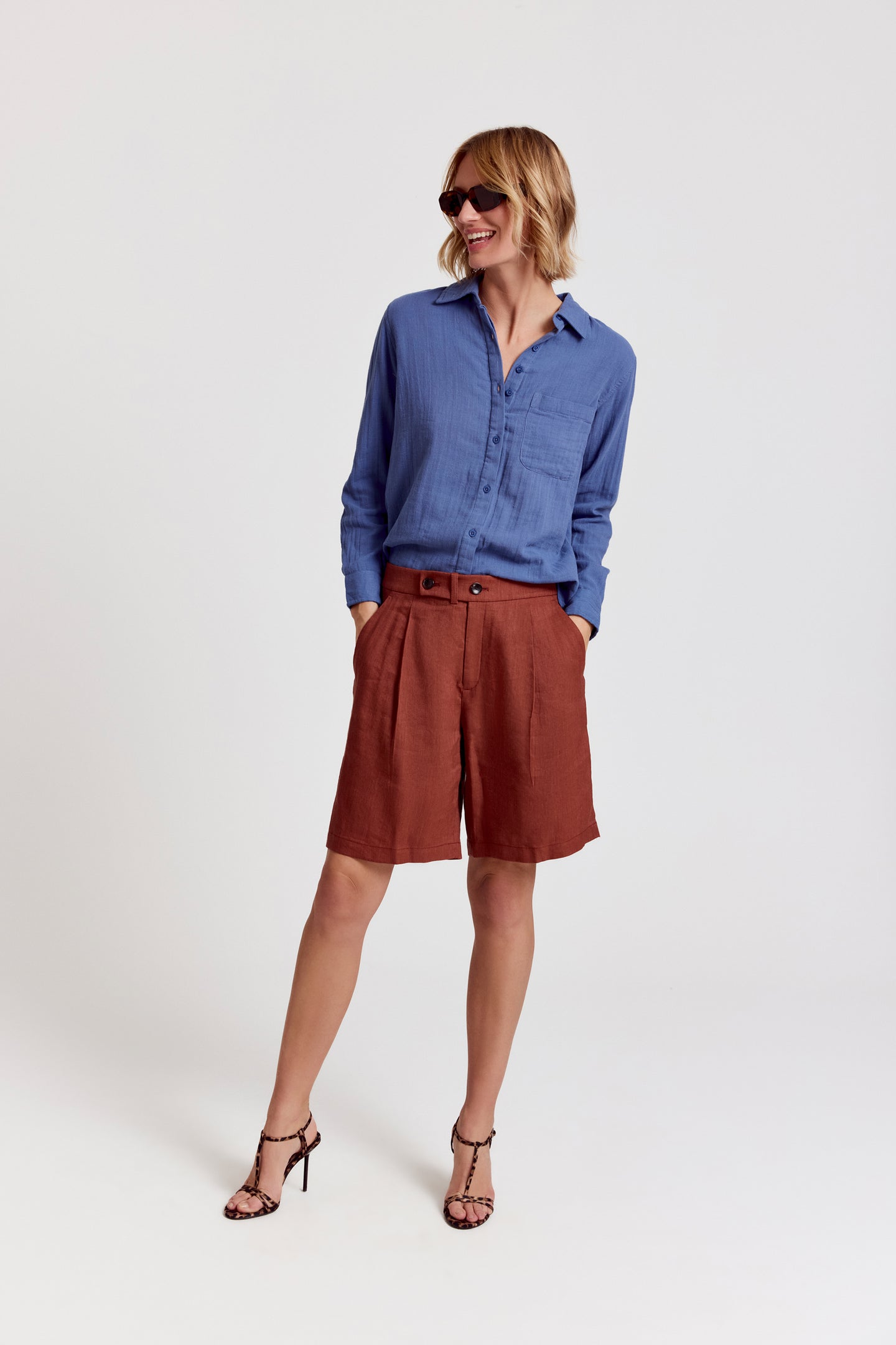 The Super Relaxed Boyfriend Shirt in Gauze