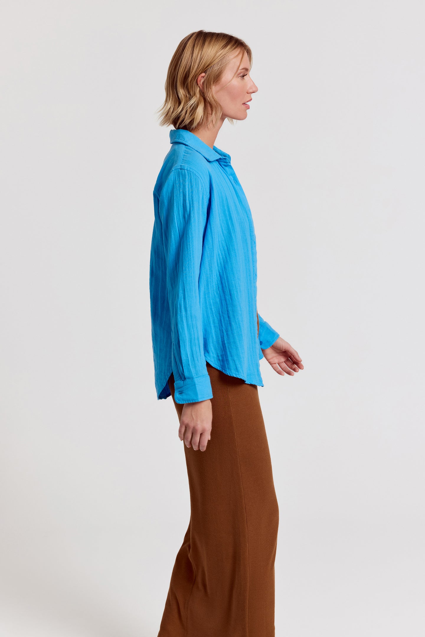 The Super Relaxed Boyfriend Shirt in Gauze
