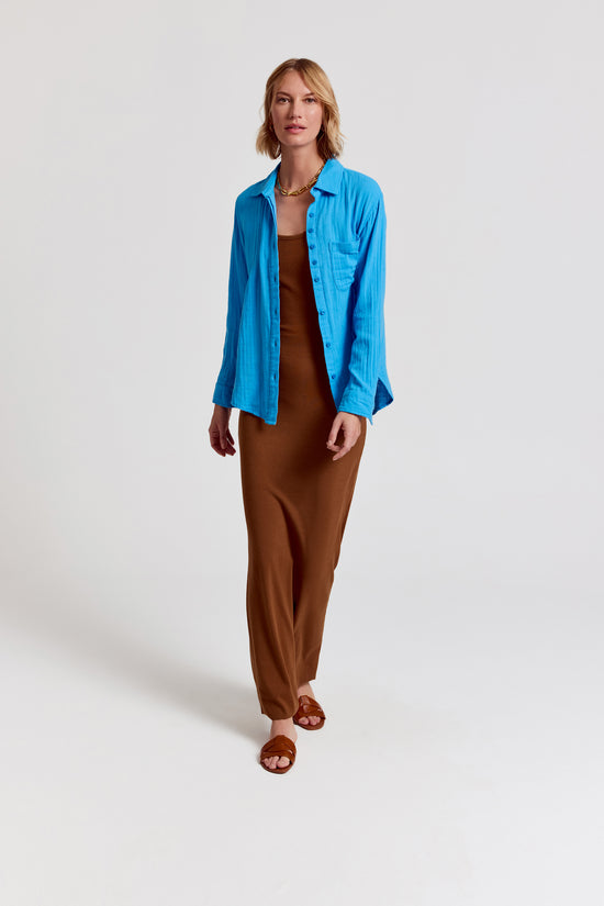 The Super Relaxed Boyfriend Shirt in Gauze