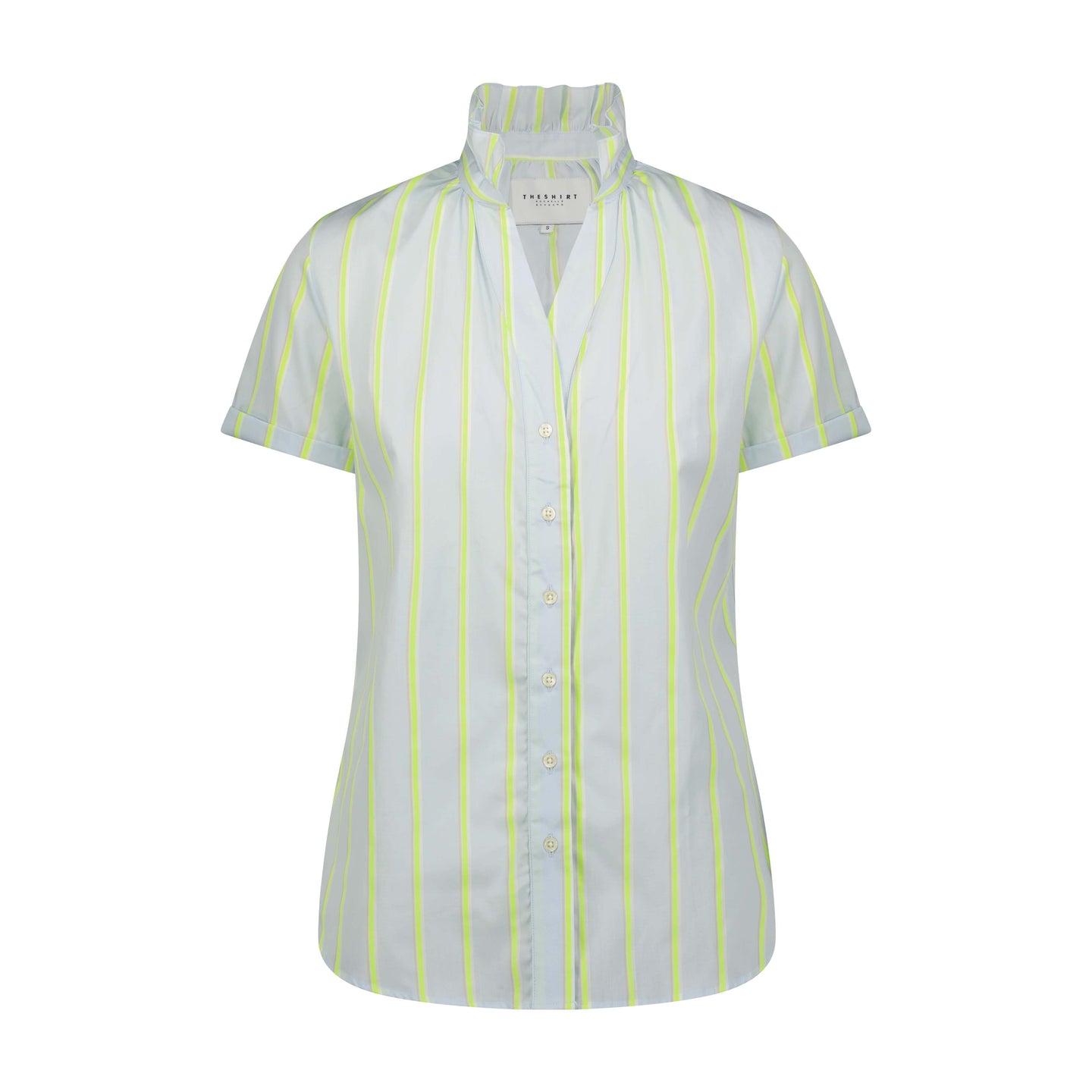 The Short Sleeve Ruffled Collar Shirt