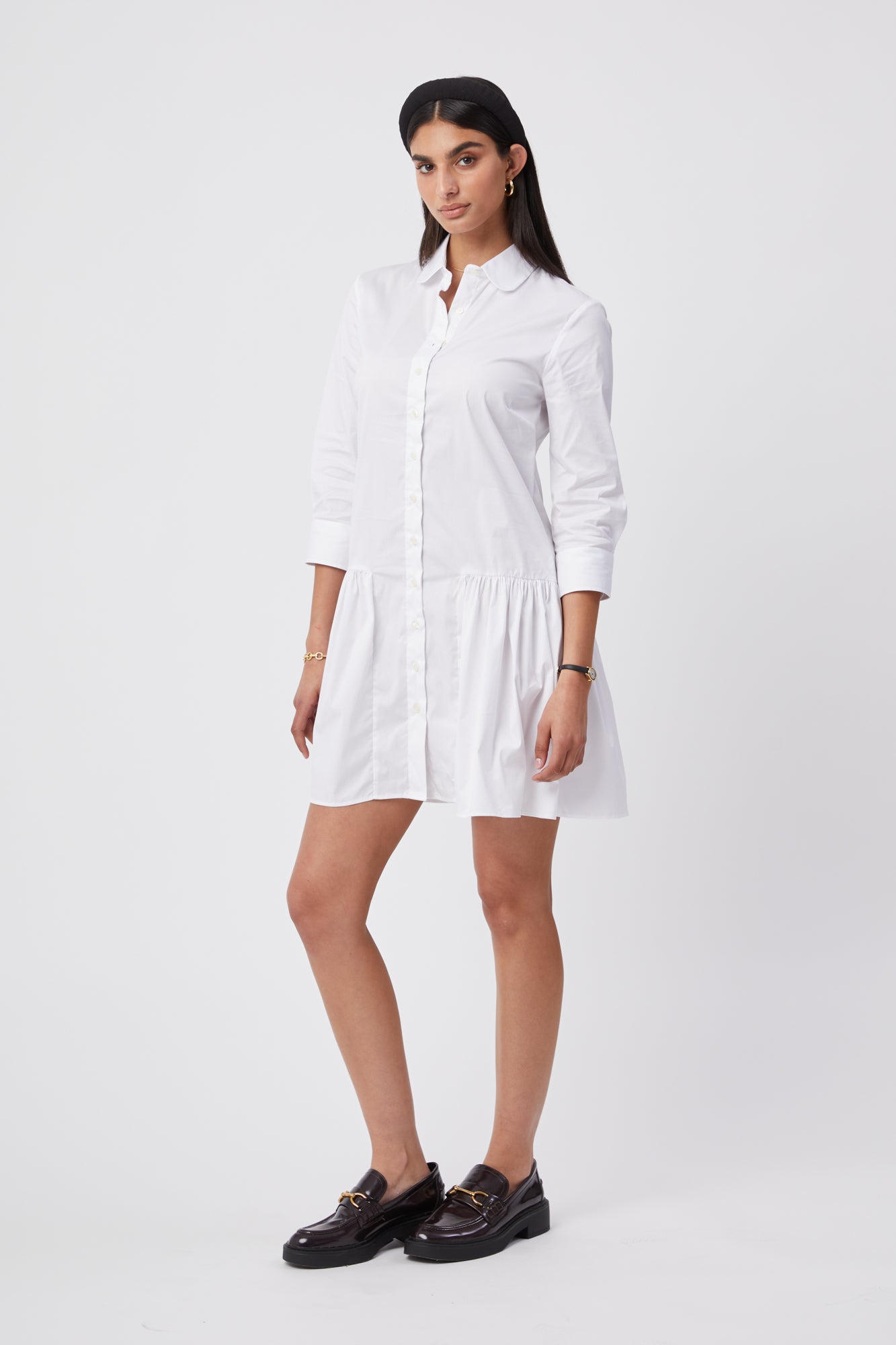 bottom shirt dress SOLEI Women's Prairie Bottom Shirt Dress Long Sleeve Maxi Length - Size L