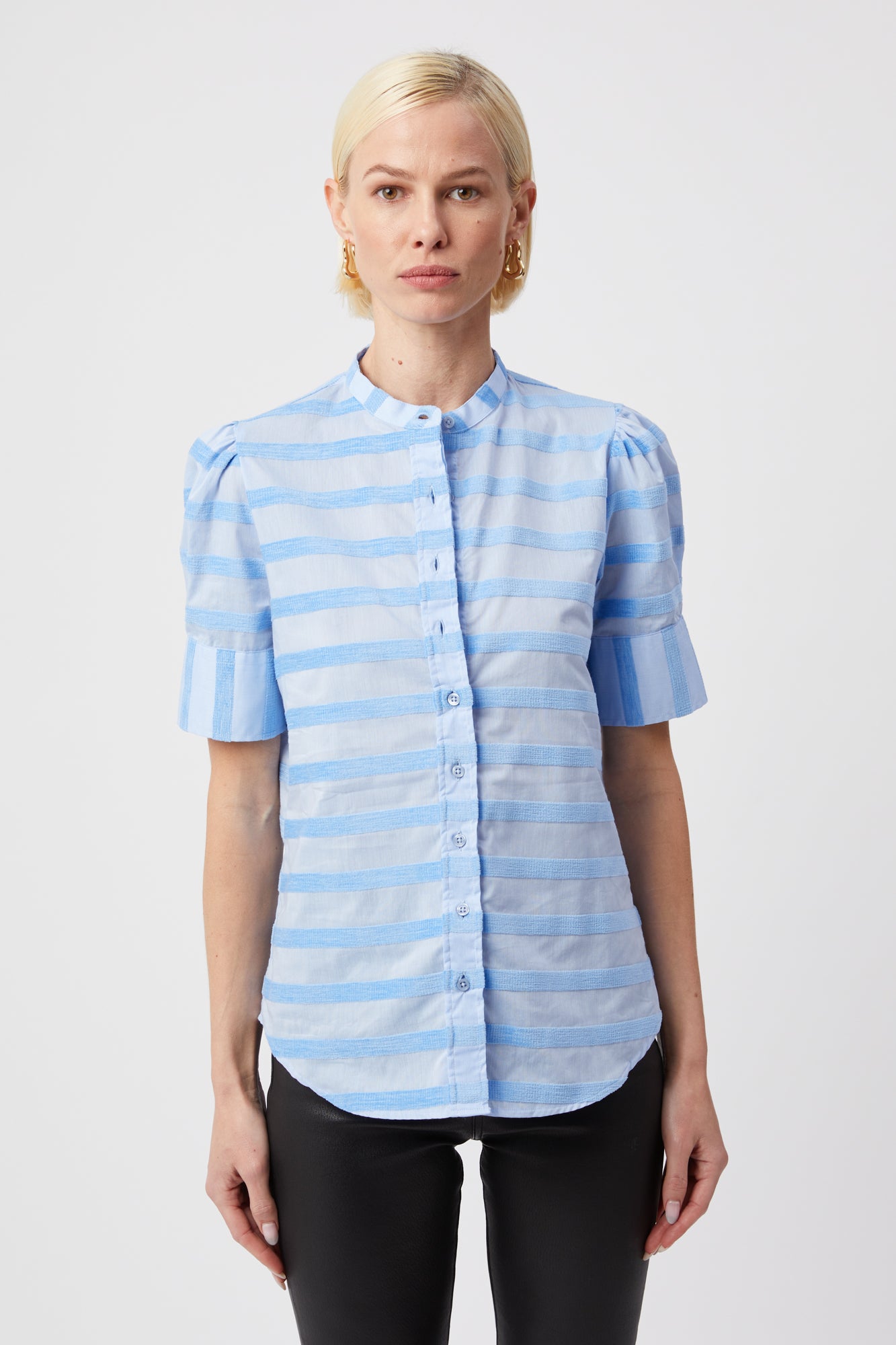 The Puff Shoulder Short Sleeve Shirt – The Shirt