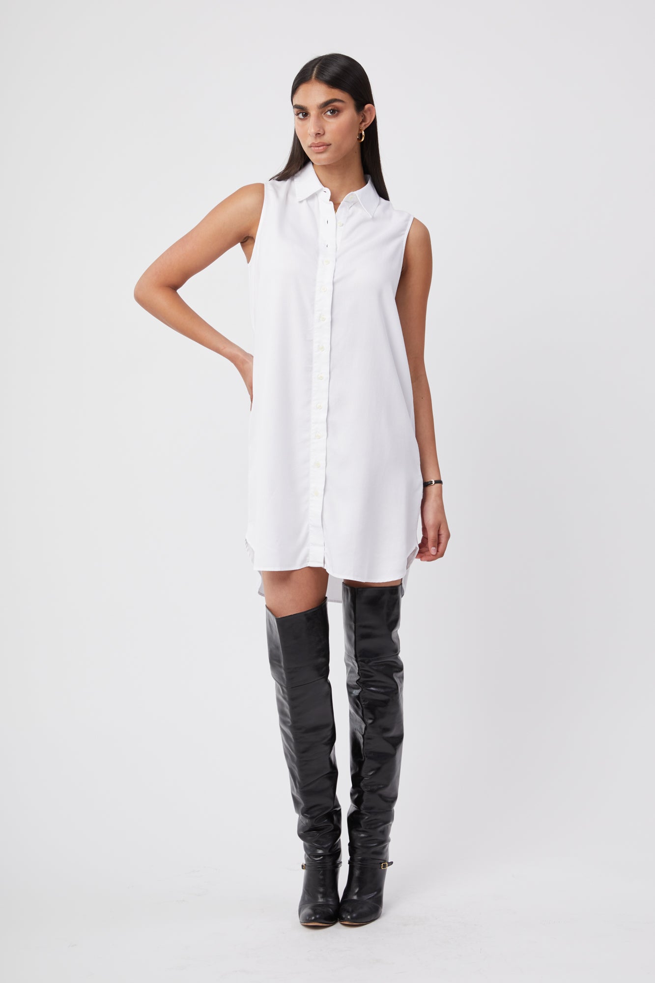 VB Body Mini Dress In White – Victoria Beckham US